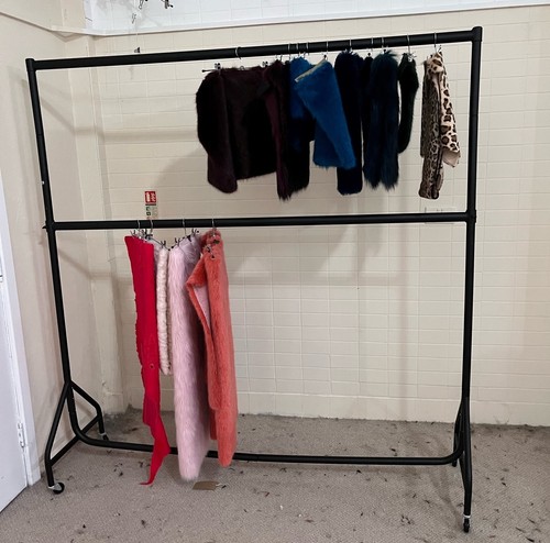 Clothes rails two tier heavy - clothes,