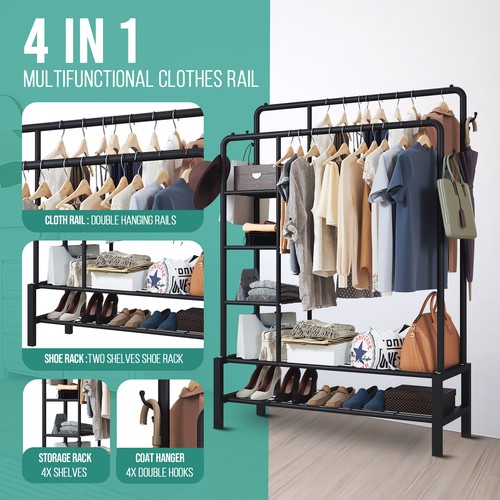 120kg heavy duty clothes rail - 120kg,