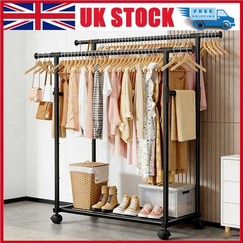 Heavy duty double - clothes, rail