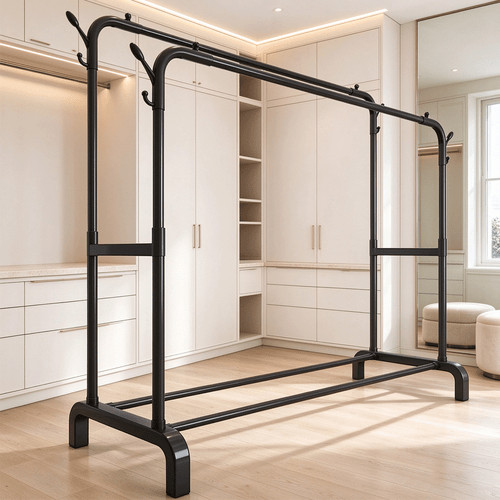 Heavy duty double rail clothes - heavy,