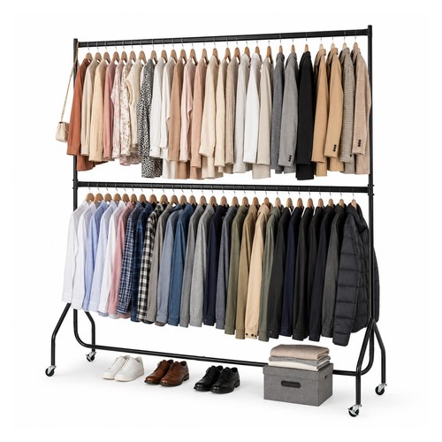 Clothes rail two - clothes,