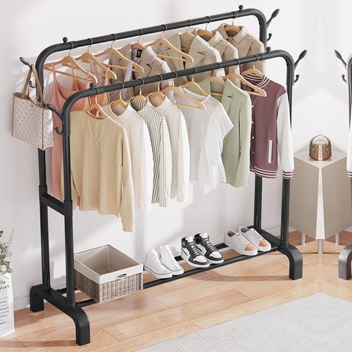 Heavy duty double clothes rail - heavy,
