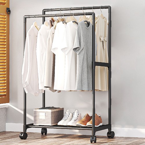 Mobile clothes rail heavy duty - clothes,