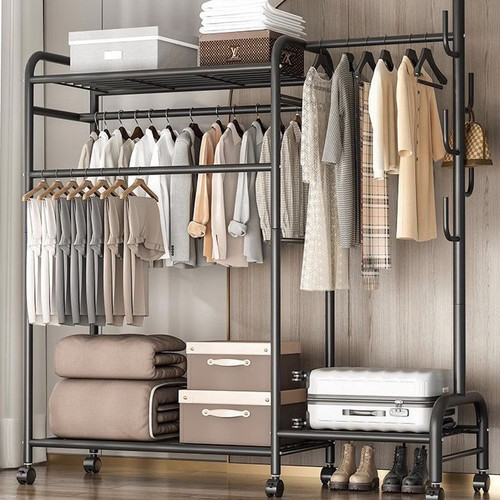 Heavy duty double clothes rail - double,