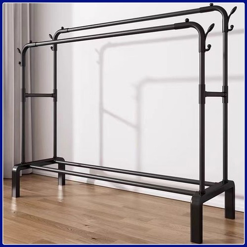 Heavy duty double clothes - heavy, rail