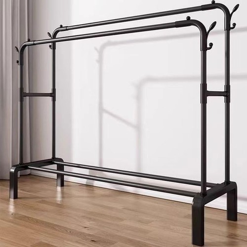 Heavy duty double rail clothes - duty,