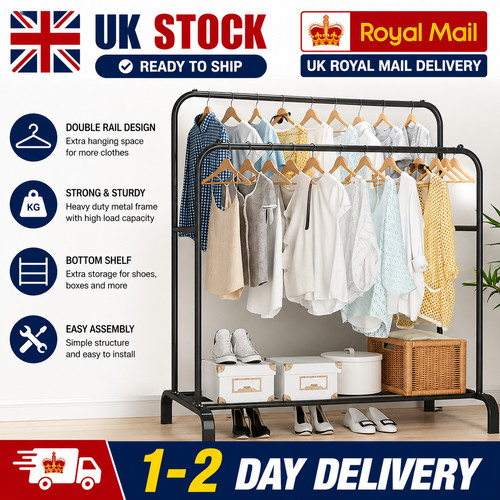 Heavy duty metal double rail - heavy,
