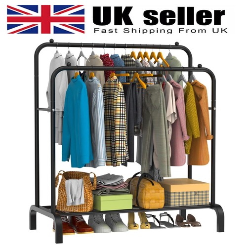 Heavy duty double clothes rail - clothes,
