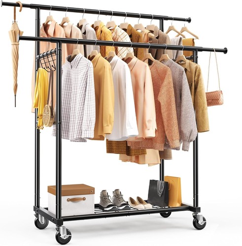 Double rod clothes - double, heavy