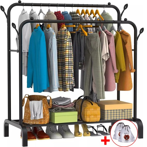 Heavy duty double - clothes, rail